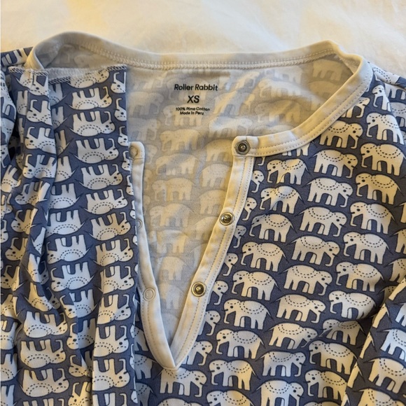 Women's Blue Elephant Hathi Print Pajama Set - Picture 6 of 6